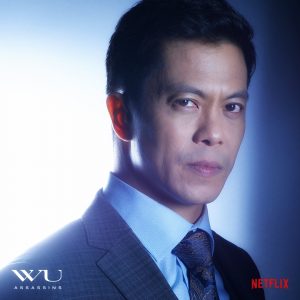 Byron Mann plays Uncle Six in the action-packed sci-fi series.