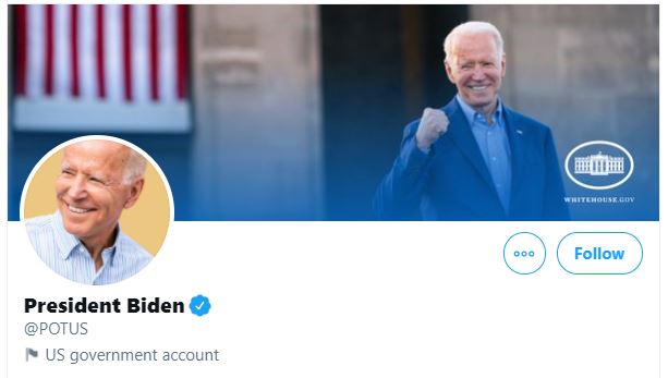 Biden twitter potus account
