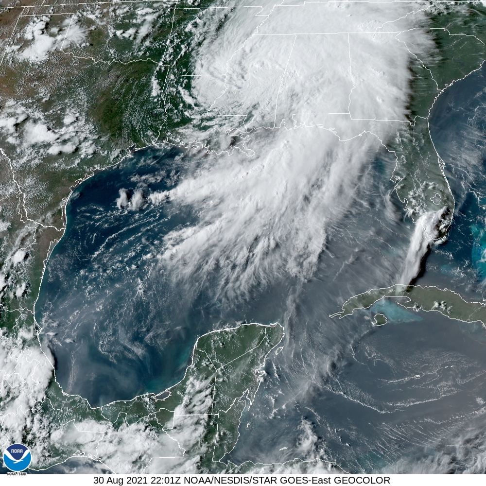 hurricane Ida radar images