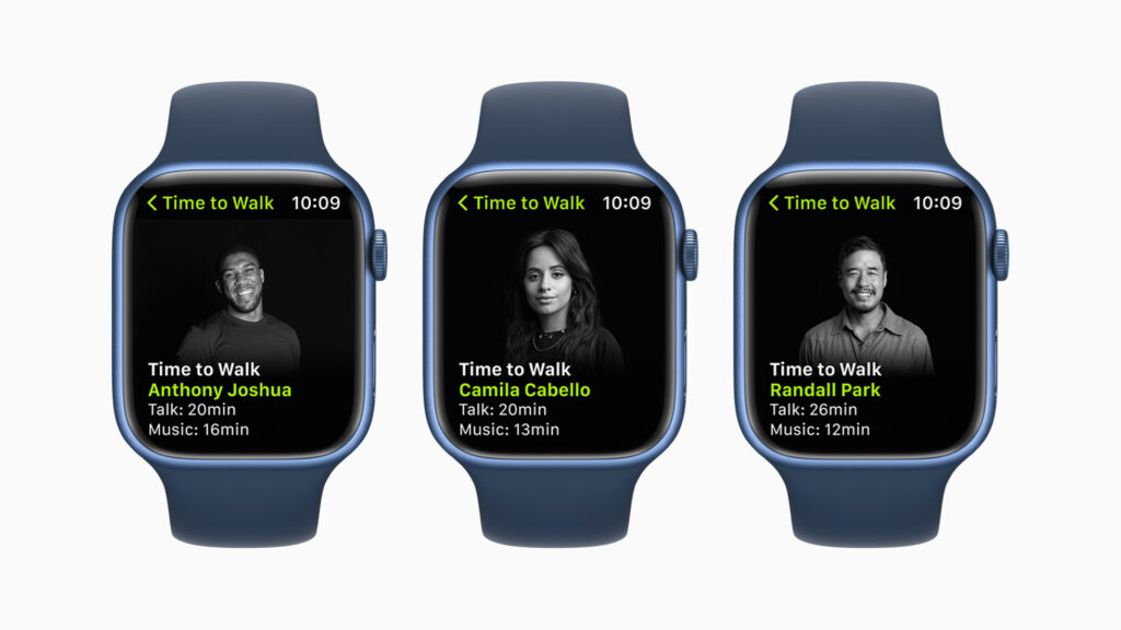Apple watch time to walk Celebrities