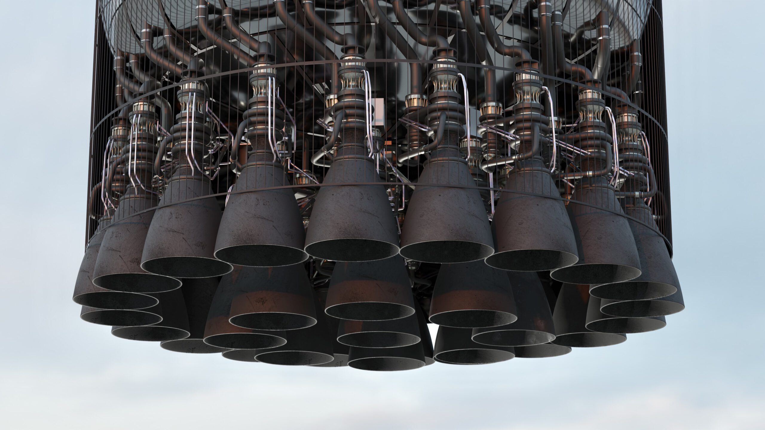 SpaceX super heavy raptor engines
