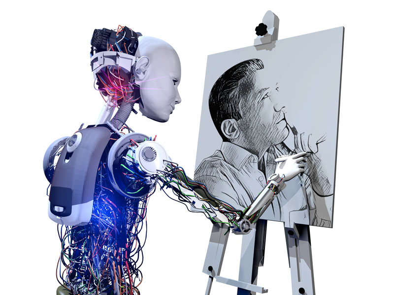 robots AI future art inventor the conversation