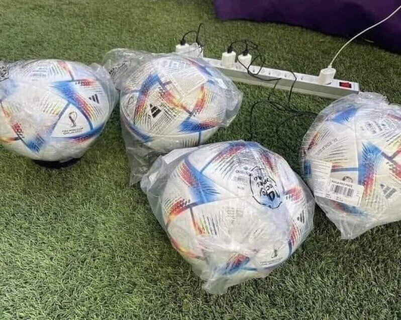soccer ball charging fifa world cup sensors KINEXION