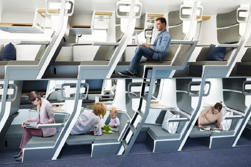 Image Of Double-Decker Airplane Seats Showcased In Germany Goes Viral