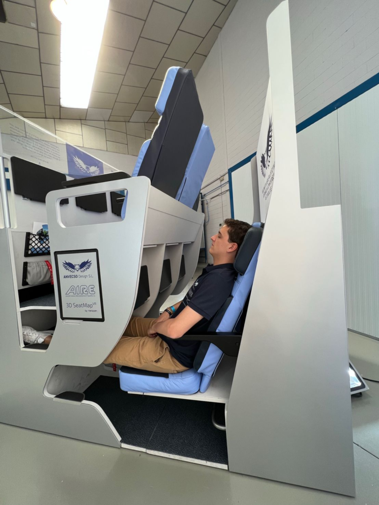 zephyr seat is a lie-flat airline seat for economy class travelers